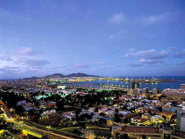 Vistas nocturnas Gran Canaria